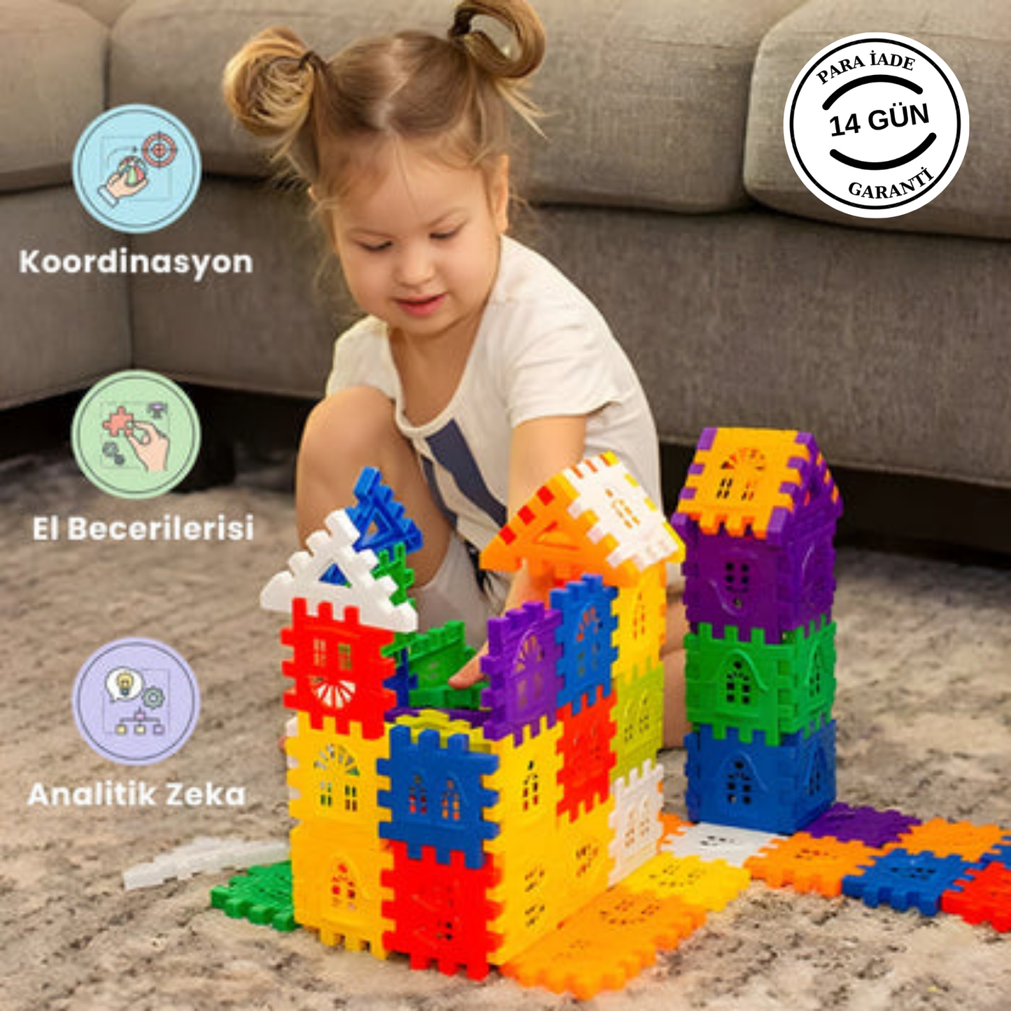 Zentora Puzzle Şehri Yapı Oyuncakları