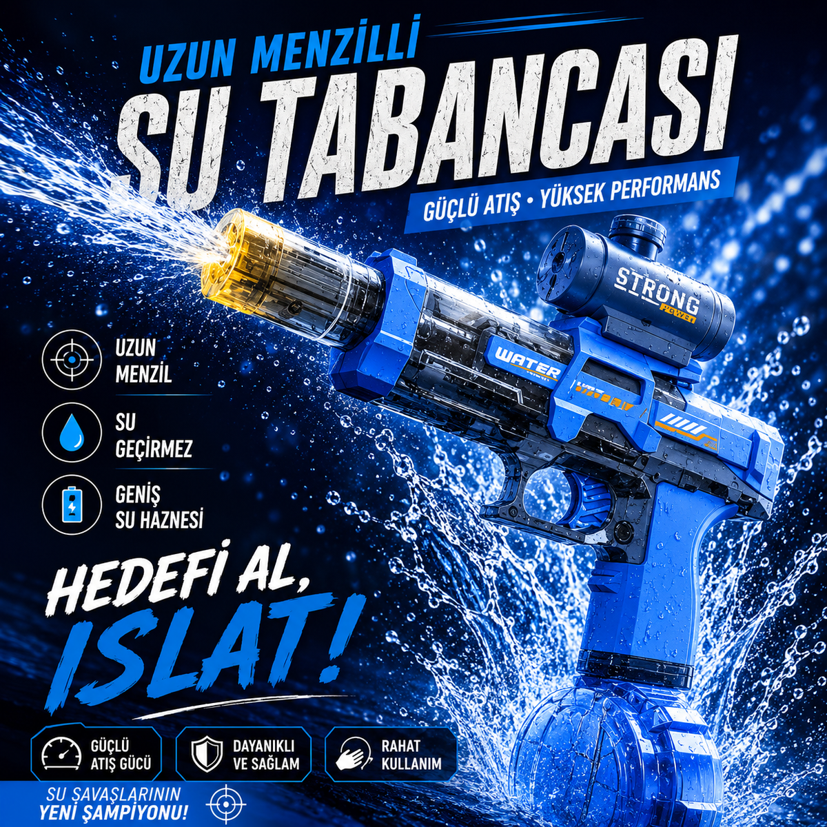 Şarjlı Otomatik Su Tabancası